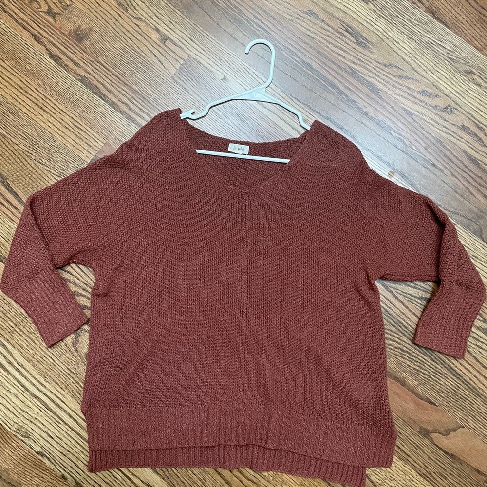 Burnt orange sweater